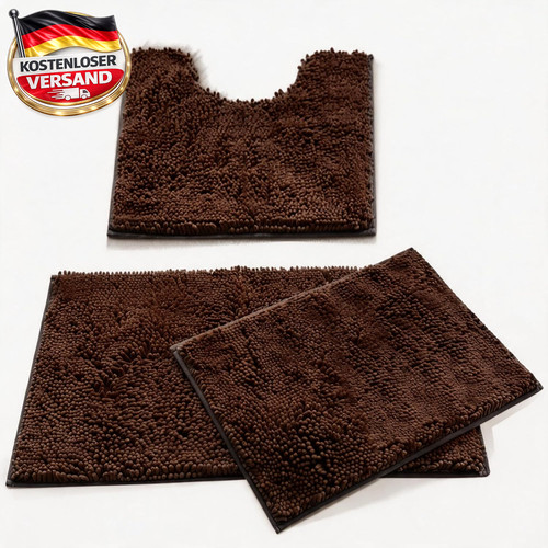 Chenille badteppich set - chenille,