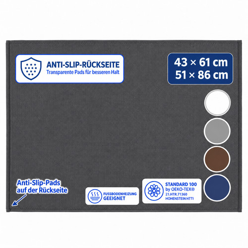 Badematte badteppich 100 - badematte,