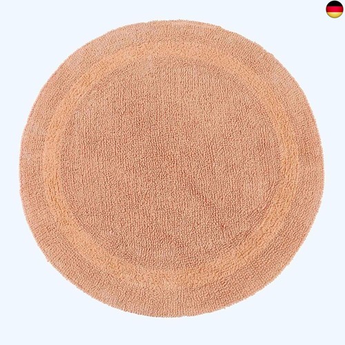 Runde badematte apricot - badematte,