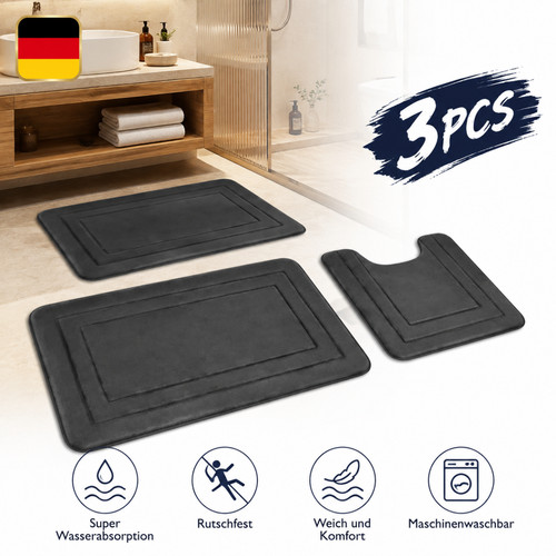Badteppich teilig set - badteppich,