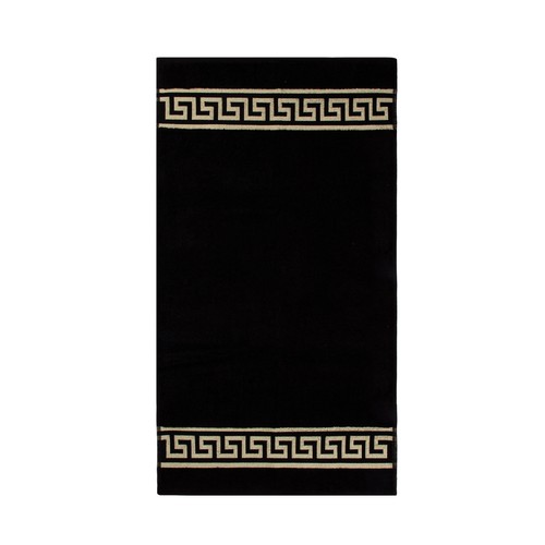 Badematte beige schwarz weiß - badematte,